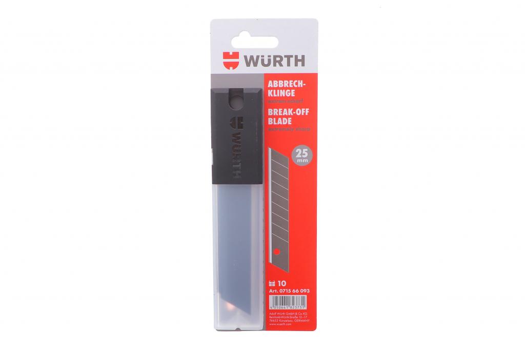 Лезо для ножа канцелярського 25 мм WURTH 071566093