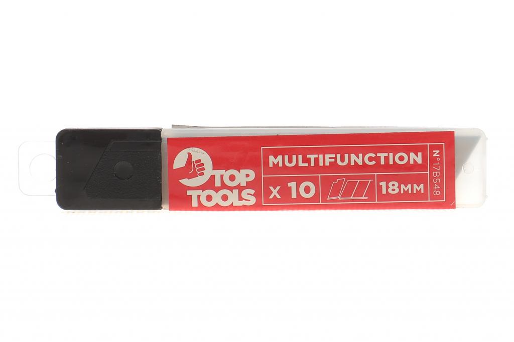 Лезо для ножа канцелярського 18 мм (к-кт 10 шт) TOP TOOLS 17B548
