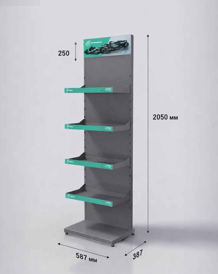 Стенд MML PETRONAS для оливи (2050*587*387 мм) PETRONAS Stand PETRONAS mml