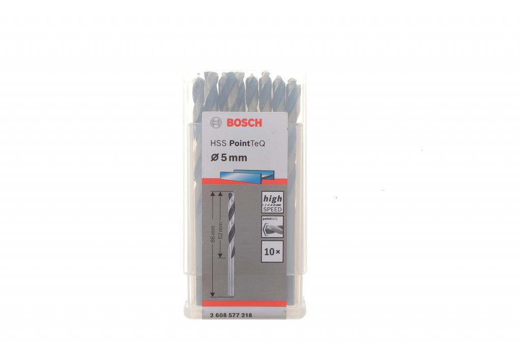 Свердло HSS PointTeQ Ø5 мм (10шт) BOSCH 2 608 577 218