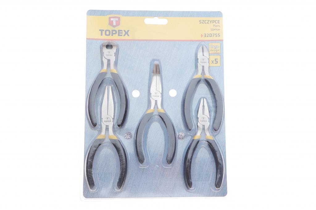 Набір плоскогубців універсальних (5 шт) TOPEX 32D755