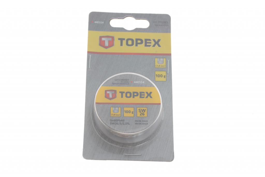 Припій олов'яний (d=1.0mm) (100g) TOPEX 44E514