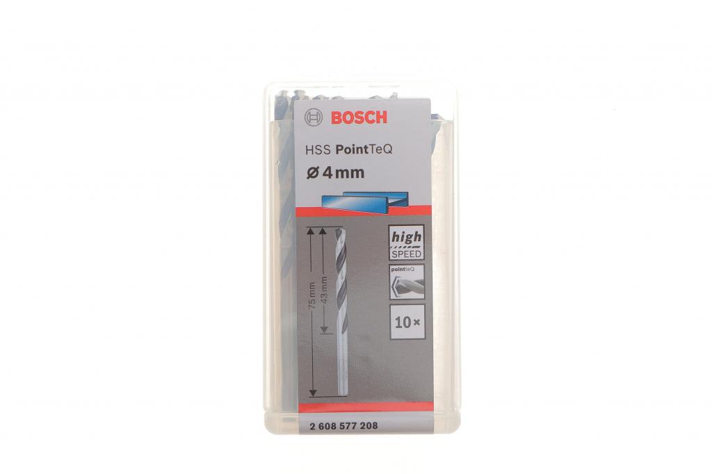 Свердло HSS PointTeQ Ø4 мм (к-кт 10 шт) BOSCH 2 608 577 208