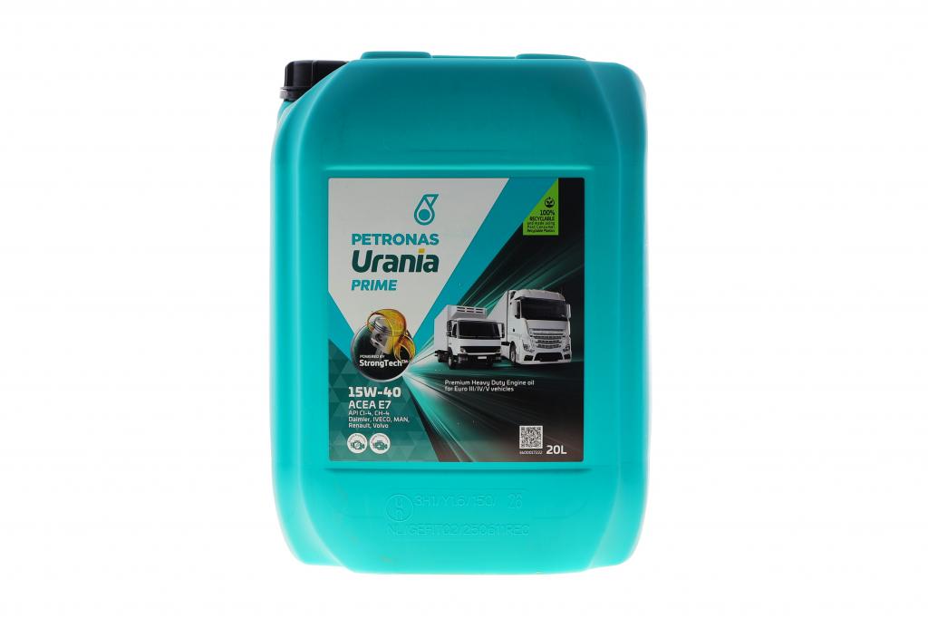 Олива 15W40 URANIA PRIME (20L) (ACEA E7/API CI-4/CH-4/SL/SJ) (MB 228.3/MAN M3275/Volvo VDS-3) PETRONAS 88018R41EU