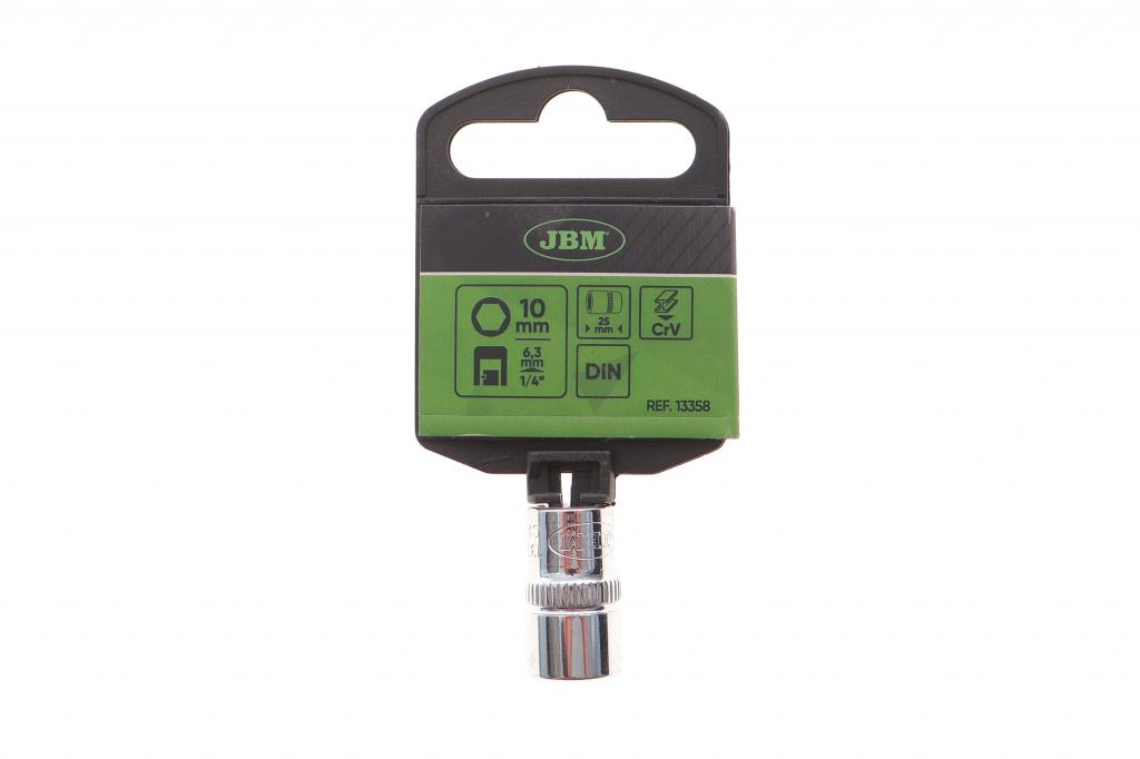 Головка торцева 1/4" 10 мм (хромована) JBM 13358