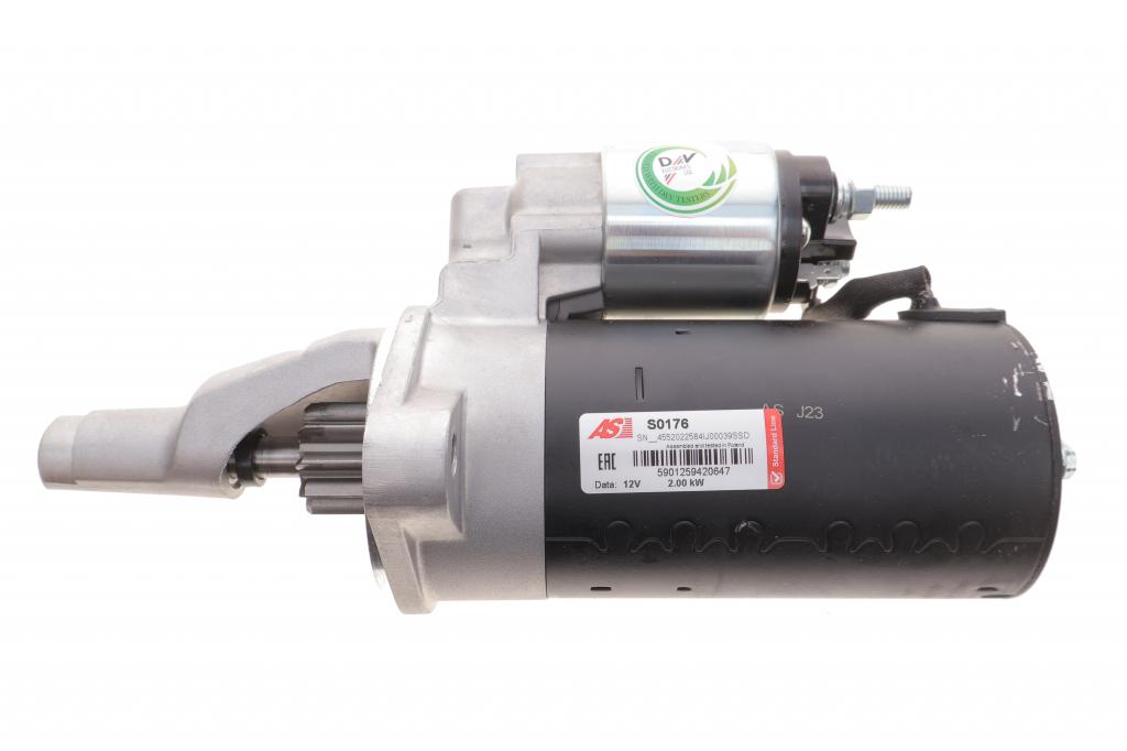 Стартер Audi A4/A6/A8 2.5 TDI 97-06 (2kw) (z=10) AS S0176