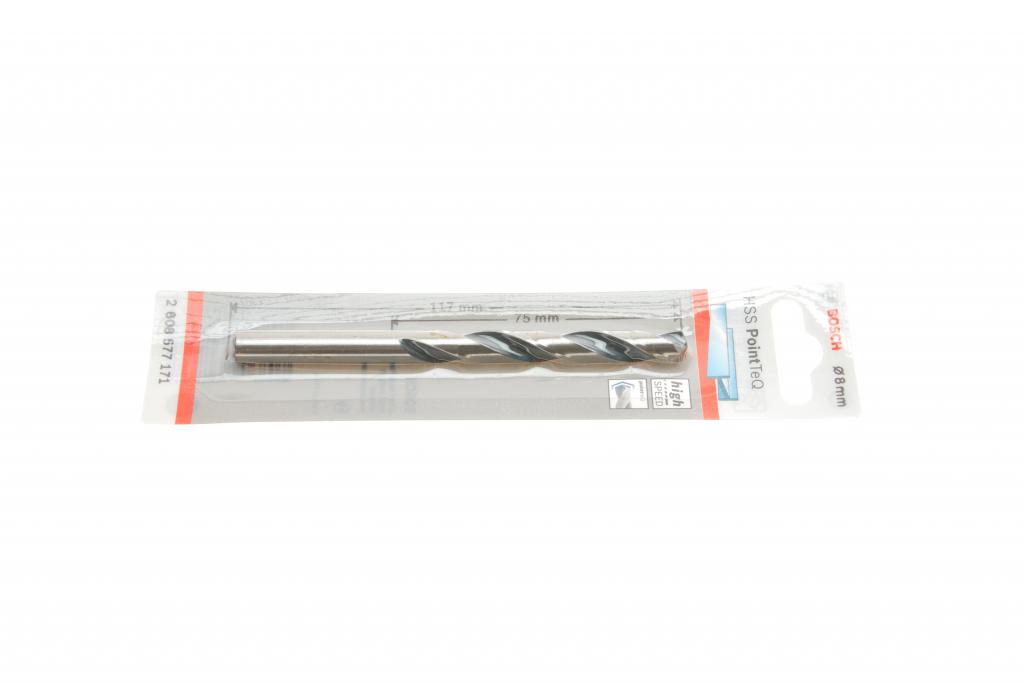 Свердло HSS PointTeQ Ø8 мм знтято з постачання BOSCH 2 608 577 171
