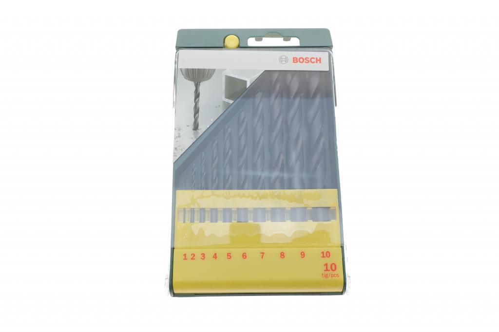 Набір свердл HSS-R Ø1-10 мм 10 од. BOSCH 2 607 019 442