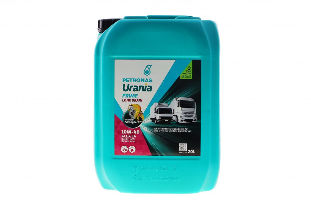 Олива 10W40 URANIA PRIME LONG DRAIN 10W40 (20L) (ACEA E4/E7/API CI-4) (MB 228.5/MAN M3277/Renault RLD-2) PETRONAS 88014R41EU