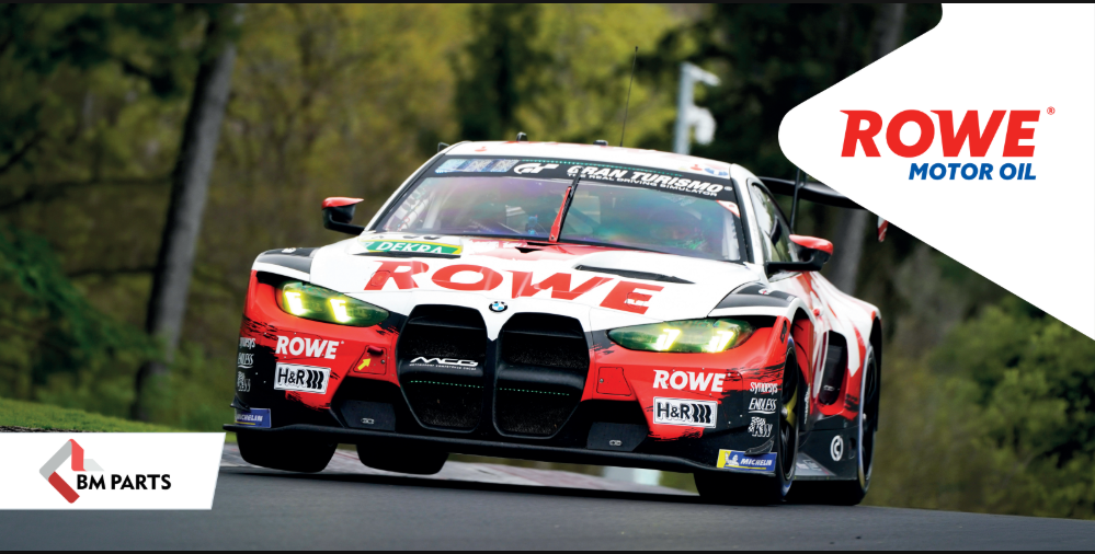 Банер ROWE та BM Parts 2000х1000мм (фото спорткару спереду) ROWE Banner ROWE and BM Parts (sports car BMW front)